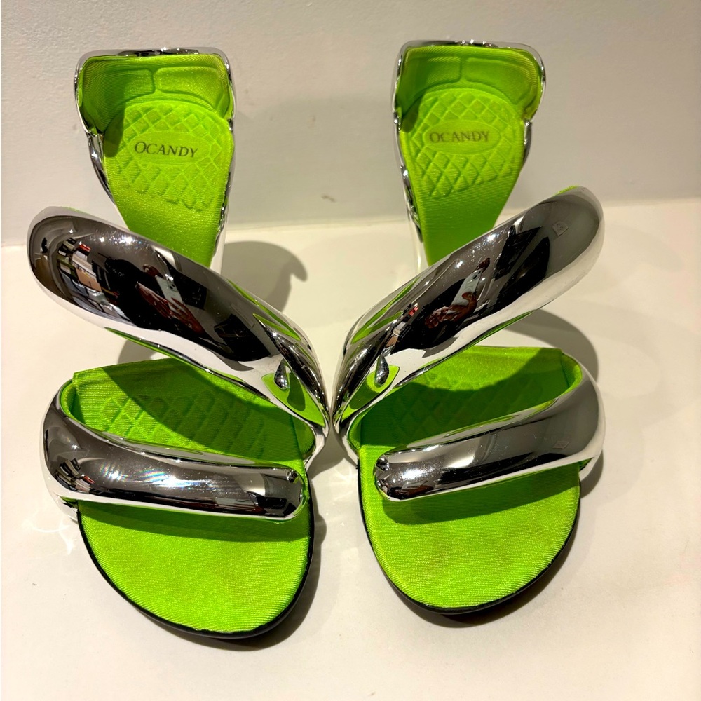 Silver oragami shoe